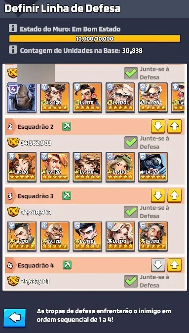 LAST WAR - PROMOÇÃO, +230M Poder, Base 34 - 44M, 34, 32 - Outros