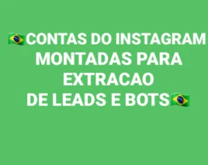 Contas do Instagram para Extração de Leads e Bots - Redes Sociais
