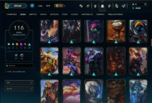 Unranked com 110 Champs e 116 Skins ( JG / ADC / TOP ) - League of Legends LOL