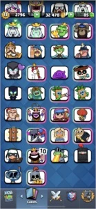 Conta Clash Royale / LVL 13 / 43 MAX CARDS / 70 EMOTES