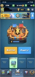 Conta Clash Royale / LVL 13 / 43 MAX CARDS / 70 EMOTES