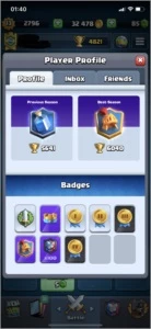 Conta Clash Royale / LVL 13 / 43 MAX CARDS / 70 EMOTES