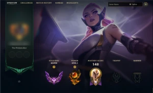 Conta de League of Legends Mestre LOL