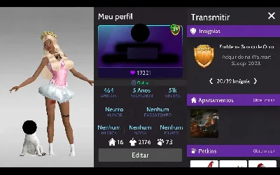 Conta Antiga Nível 49 - Conta Full Híbrida - Rara! - Avakin Life