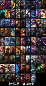 Diamante S6,S5,S4.Platina S3/ 79 SKINS/ 5 Páginas de Runas - League of Legends LOL