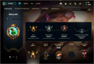 conta - 50 skins, 70% dos campeoes, tft e soloduo prata1/2 - League of Legends LOL