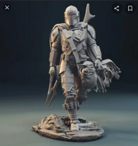 SW Mandalorian -STL 3D - Impressão 3D e STL