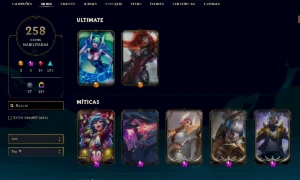 Conta Platina 1- SKINS 258 - League of Legends LOL