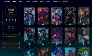 Conta Platina 1- SKINS 258 - League of Legends LOL
