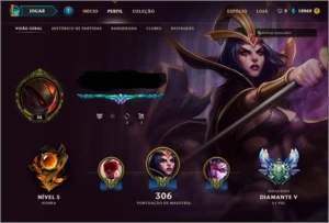 Conta Diamante V +100 skins - League of Legends LOL