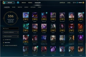 Conta Diamante V +100 skins - League of Legends LOL