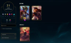 Conta Rara Kayle juíza + 3 vitoriosas e icone mais raro - League of Legends LOL