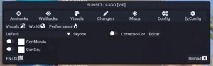 COUNTER-STRIKE MENU D3D COMPLETO SUNSETCHEATS - Counter Strike CS