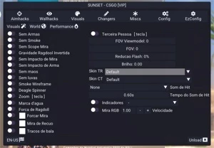 COUNTER-STRIKE MENU D3D COMPLETO SUNSETCHEATS - Counter Strike CS