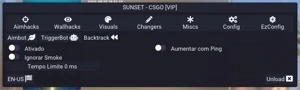 COUNTER-STRIKE MENU D3D COMPLETO SUNSETCHEATS - Counter Strike CS