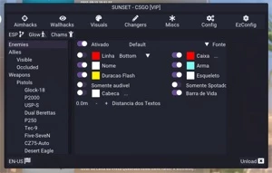 COUNTER-STRIKE MENU D3D COMPLETO SUNSETCHEATS - Counter Strike CS