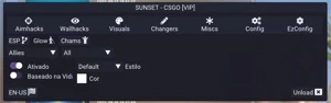 COUNTER-STRIKE MENU D3D COMPLETO SUNSETCHEATS - Counter Strike CS