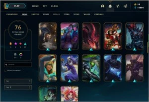 CONTA LOL 3 SKINS ULTIMATES - League of Legends