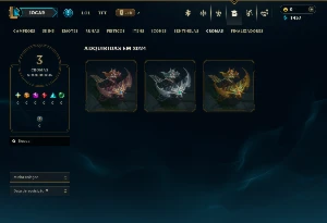 Unranked com 35 Champs e 8 Skins - League of Legends LOL