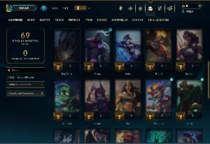 Unranked com 35 Champs e 8 Skins - League of Legends LOL