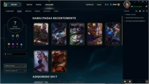CONTA LOL GOLD 4 - 27 CHAMPIONS E 7 SKINS- - League of Legends