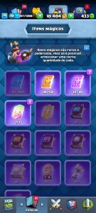 16 cartas lendarias | Nível 19 | 3800 troféus | 433 gemas - Clash Royale
