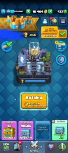 16 cartas lendarias | Nível 19 | 3800 troféus | 433 gemas - Clash Royale