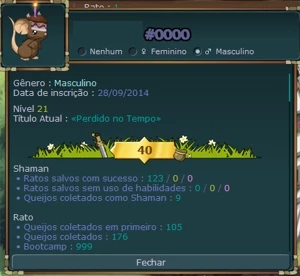 Conta Transformice com 1K de bootcamp e 100 morangos