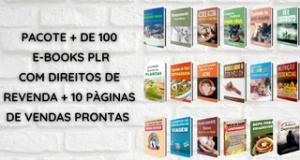 Pacote com 100 Ebooks + 10 Paginas de Vendas