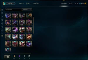 Gold 5 + 56 Skins e 100 Champs - League of Legends LOL