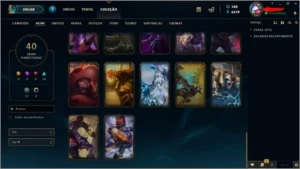 CONTA LOL - P1 /40 SKINS/ 101 CHAMPS - League of Legends