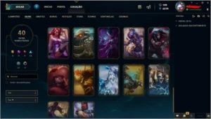 CONTA LOL - P1 /40 SKINS/ 101 CHAMPS - League of Legends