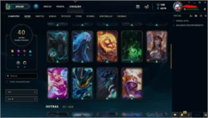 CONTA LOL - P1 /40 SKINS/ 101 CHAMPS - League of Legends