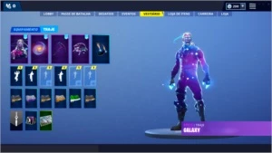 Conta com Skin Galaxy - Fortnite