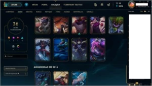 Conta Ouro 3 // 73 Campeões // 36 skins - League of Legends LOL