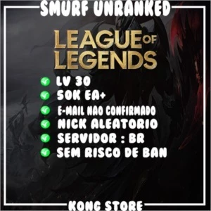 Smurf Unranked LV 30 Email Nao Verificado - League of Legends LOL
