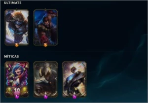 Conta LOL com 9 Skins Vitoriosas, nunca tomou ban. - League of Legends