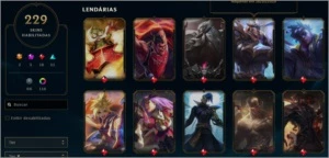 Conta LOL com 9 Skins Vitoriosas, nunca tomou ban. - League of Legends