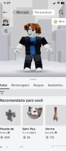 Vendo conta roblox 80 itens 300 robux gastos