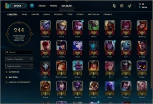 Conta League of Legends Platina 2 - 63 campeões / 24 Skins LOL