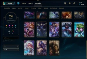 Conta League of Legends Platina 2 - 63 campeões / 24 Skins LOL