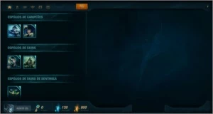 Conta Smurf League of Legends Nível 5 + Skin Legado LOL