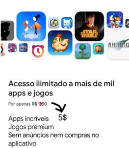 Google play pass 1 mês