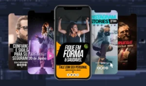 Pack Artes para Stories Editáveis - Redes Sociais