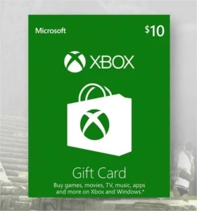 Cartão presente Xbox $10 dólares US
