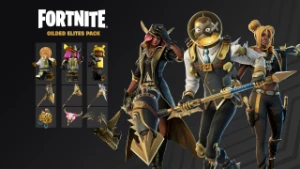 pacote Fortnite - Elite Dourada