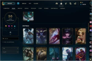 Season 1, 50 skins (Kayle Juíza e etc) e ícones desde 2012 - League of Legends LOL