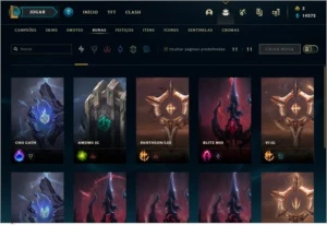 Season 1, 50 skins (Kayle Juíza e etc) e ícones desde 2012 - League of Legends LOL