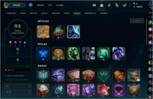Season 1, 50 skins (Kayle Juíza e etc) e ícones desde 2012 - League of Legends LOL