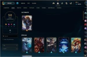Season 1, 50 skins (Kayle Juíza e etc) e ícones desde 2012 - League of Legends LOL